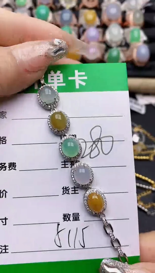 【闪购商品】翡翠戒指银S925镶嵌5115