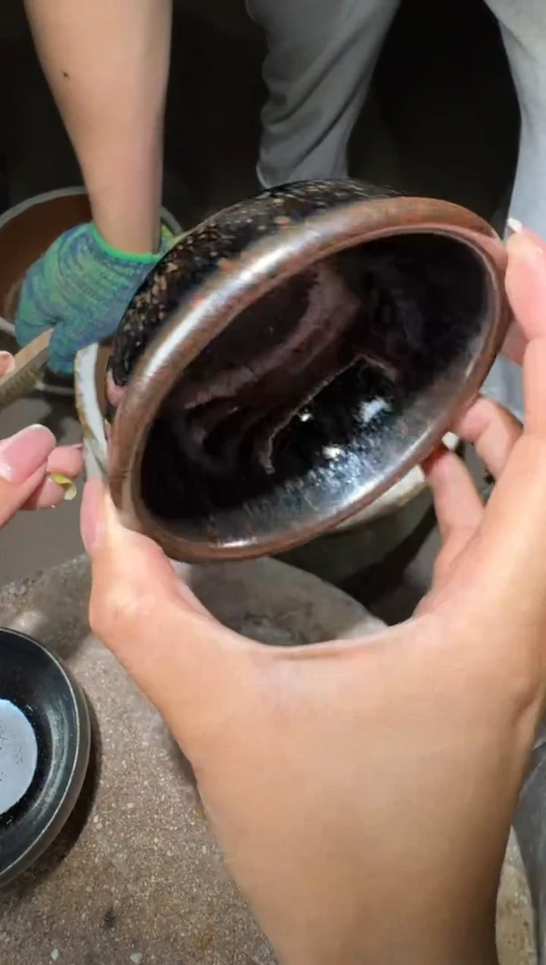 茶盏严柳忠龙窑柴烧80