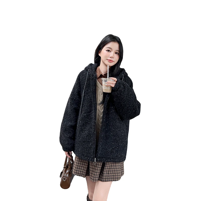 QP【小小专享】连帽卫衣款ins宽松羽绒派克服HSD8F01883【运费补贴】