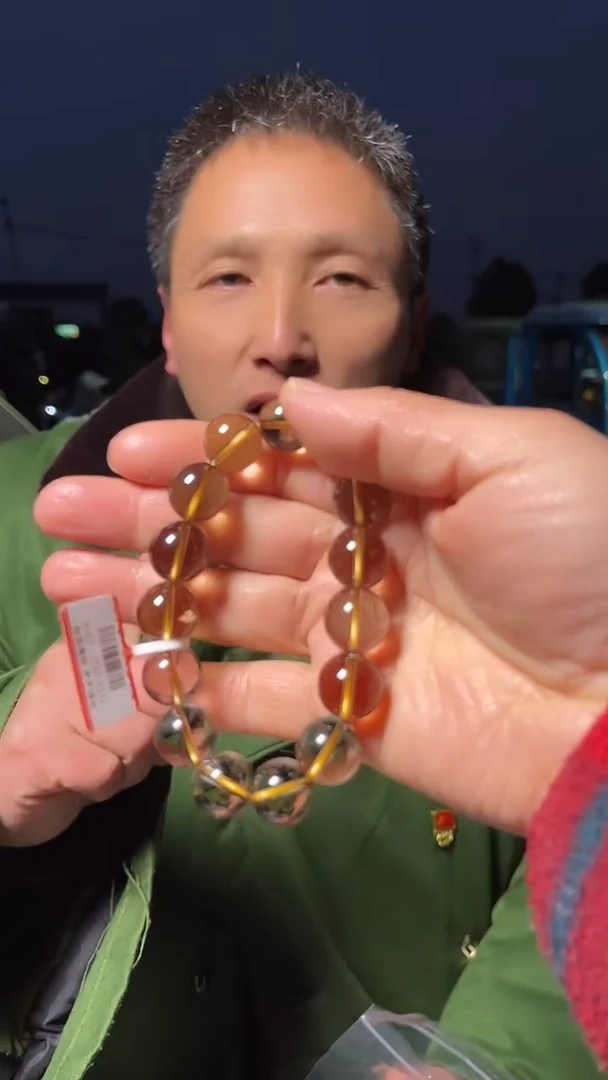 【闪购商品】黄晶手链未镶嵌天然手串多样性发一14mm
