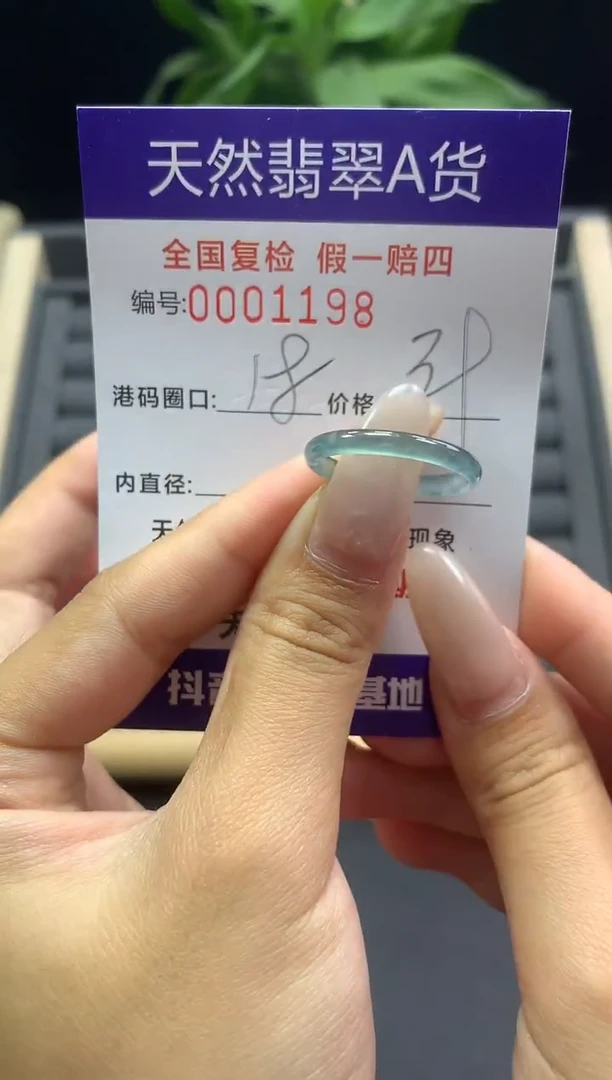 未镶嵌戒指翡翠天然  1198