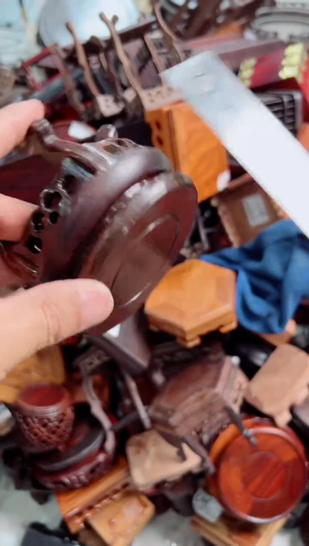 木50五足黑檀木圆形