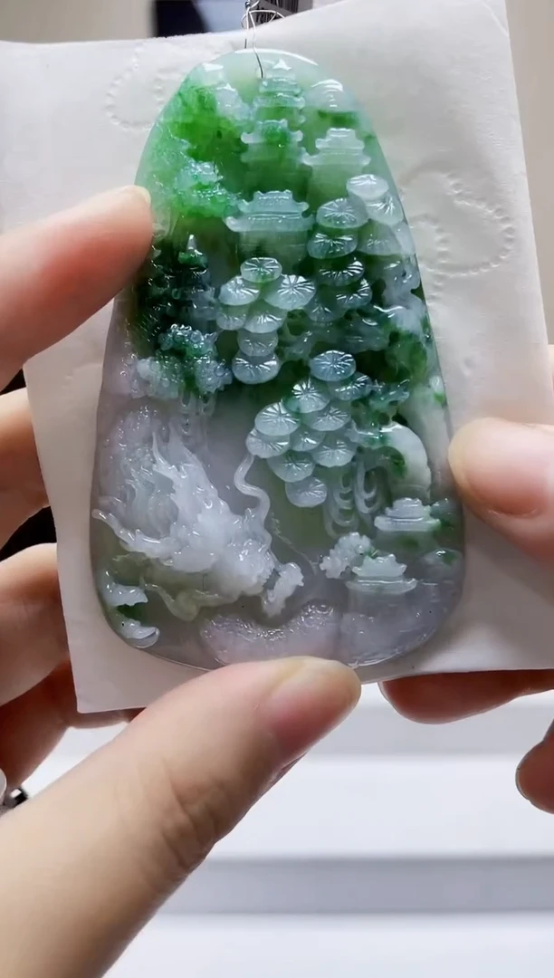 未镶嵌定制翡翠吊坠195