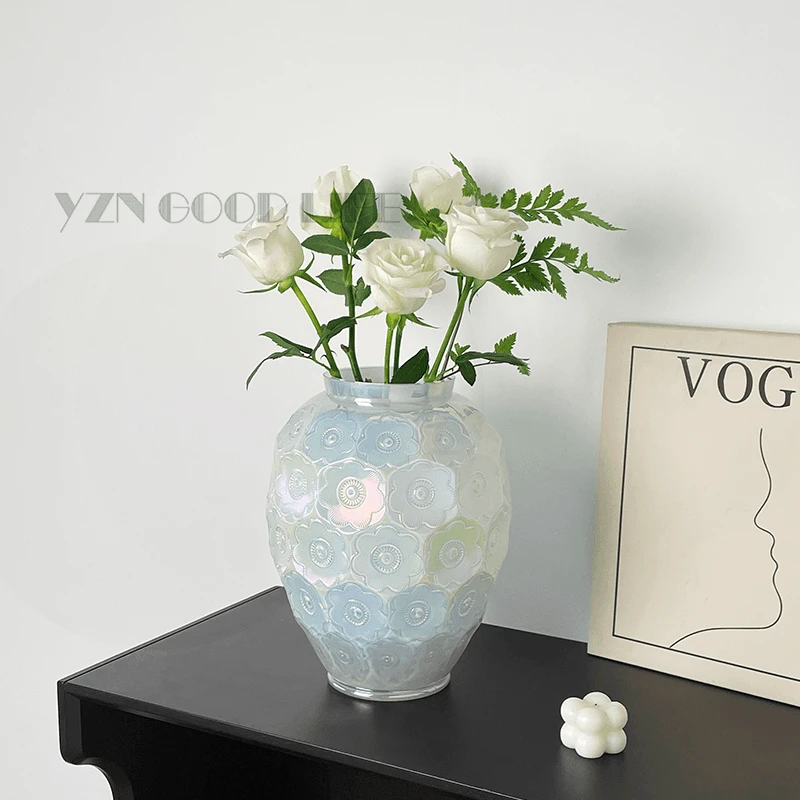 珠光莱利网红花瓶摆件客厅插花ins风