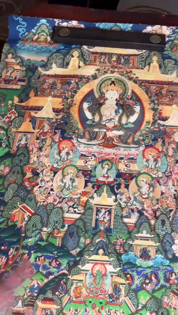 卷轴画手绘唐卡089