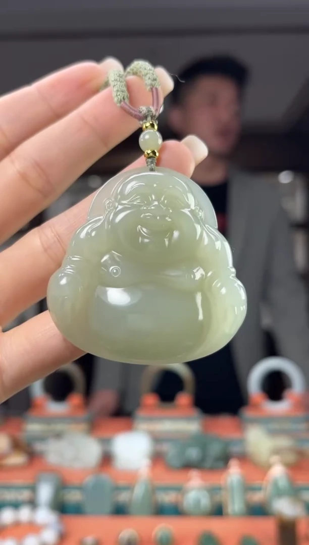 颈饰未镶嵌和田玉佩佩50mm左右