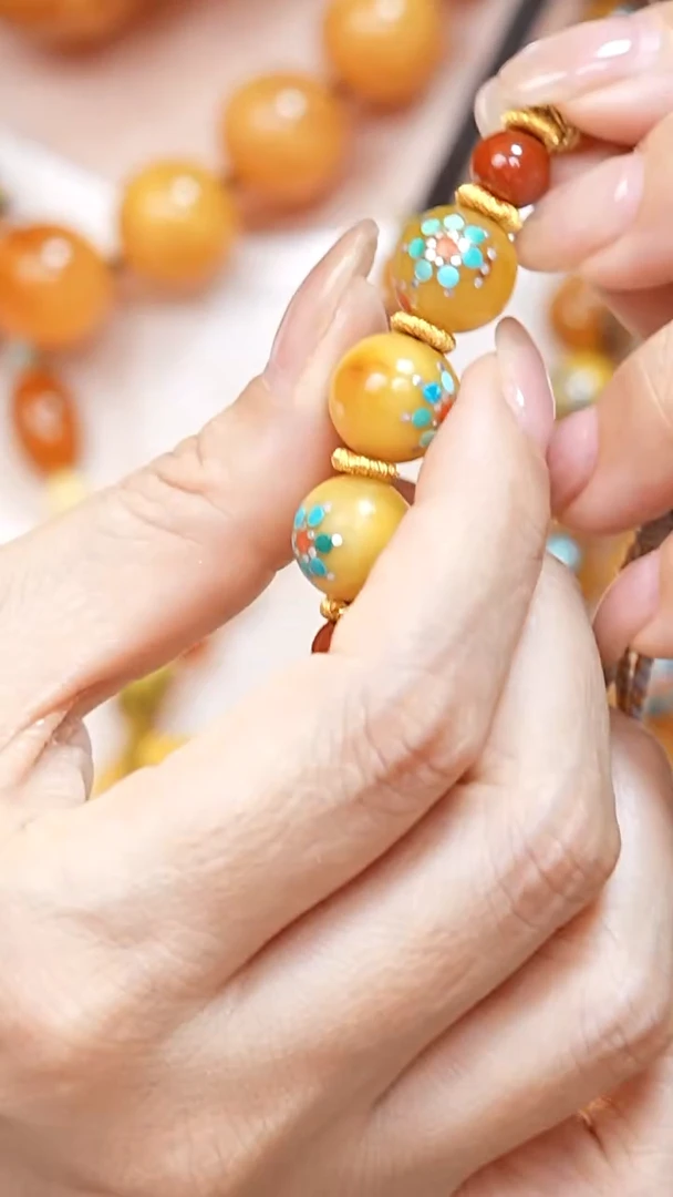 琥珀颈饰未镶嵌5148天然蜜蜡珠宝奇石云端妖孽石膏蜡全部保真