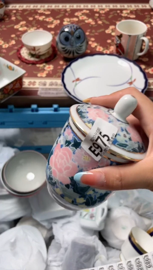 瓷片月***亮瓷器瓷器E975