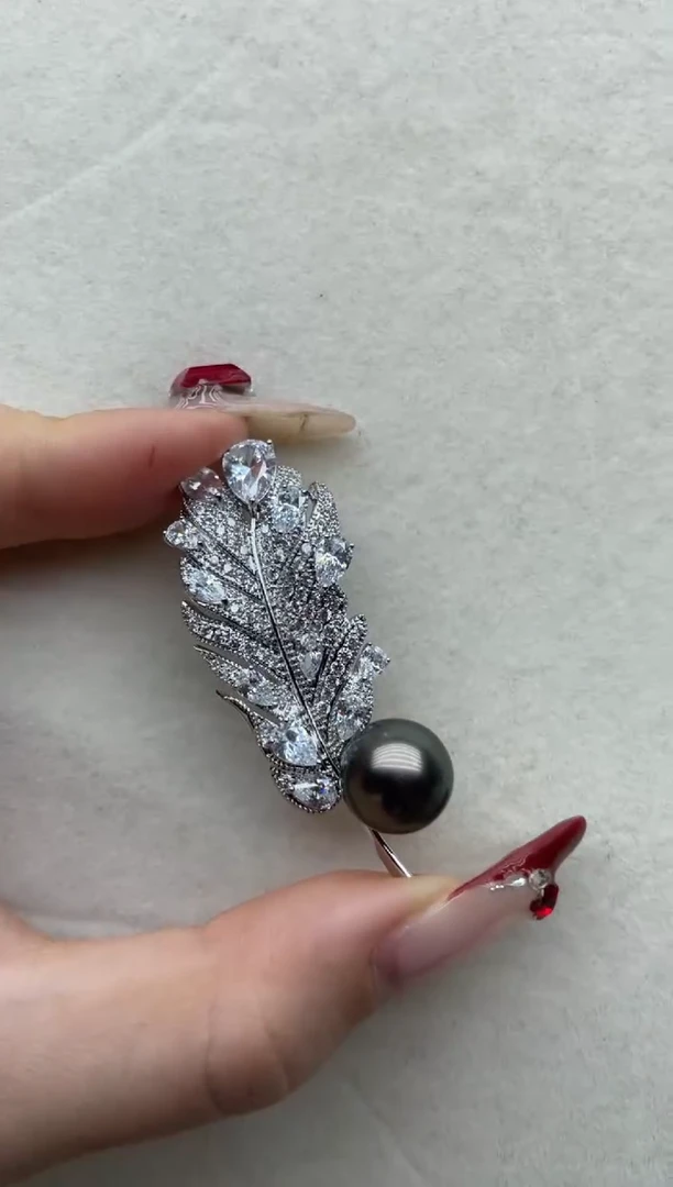 【闪购商品】海水珍珠胸针未镶嵌A31