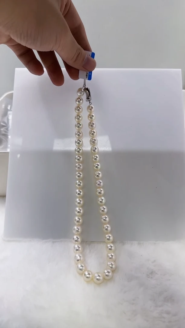 【闪购商品】海水珍珠DA银S925镶嵌ss121 akoya串链9