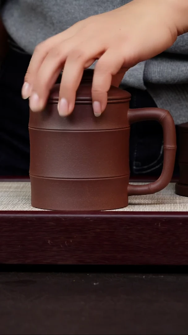 茶杯紫砂快**人富贵竹三件套