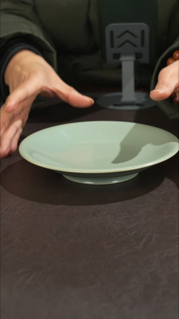 瓷宣宝汝瓷原矿原釉手工作品微微瑕