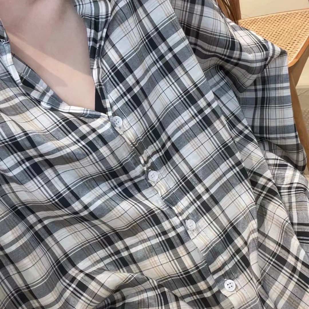 【现货当天发顺丰-中格】轻奢-通勤气质长袖衬衫-女款