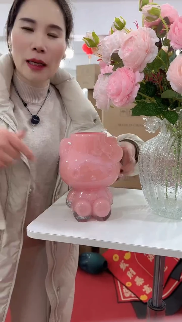 【闪购商品】无铅玻璃美全花器-a-早24