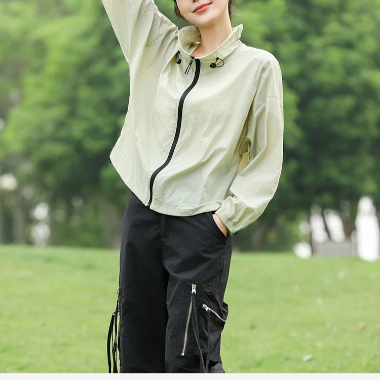 夏季高颜值亲肤舒适透气凉感防晒休闲外套H5991