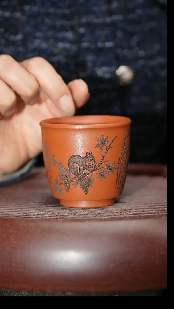 茶杯紫砂紫砂主人杯福利放漏