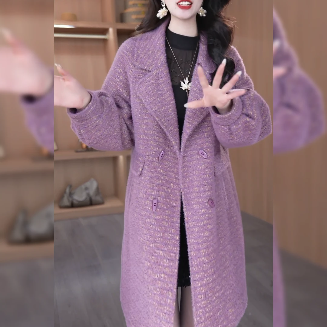 2025冬季优雅新款气质时尚大气减龄休闲收腰显瘦韩版风衣加棉外套