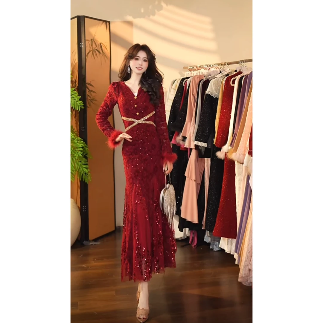 瑞瑞定制-946（东方美学）连衣裙W100