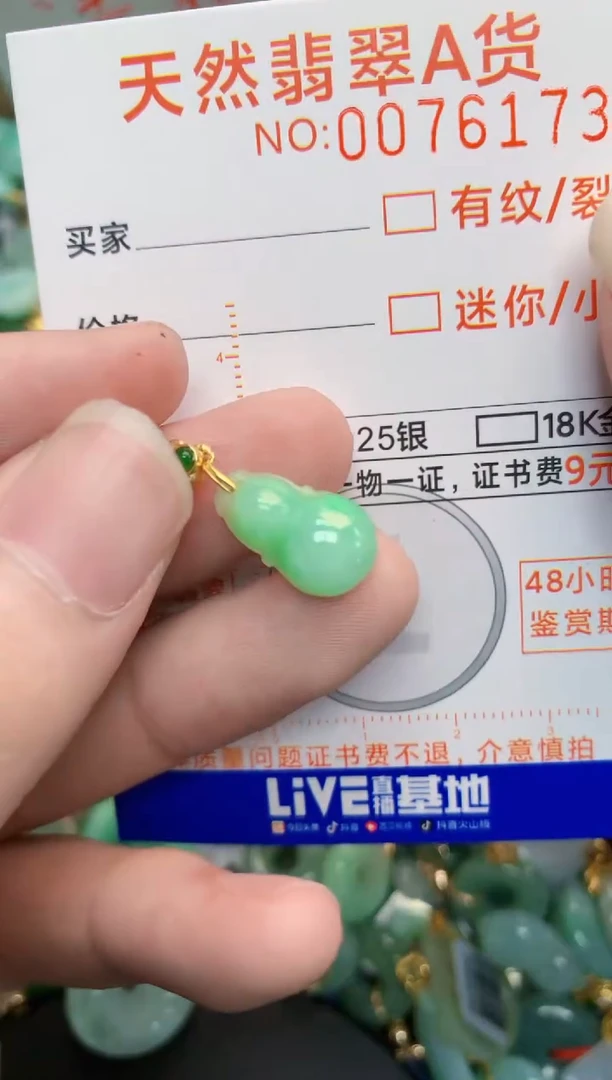 翡翠未镶嵌颈饰        1