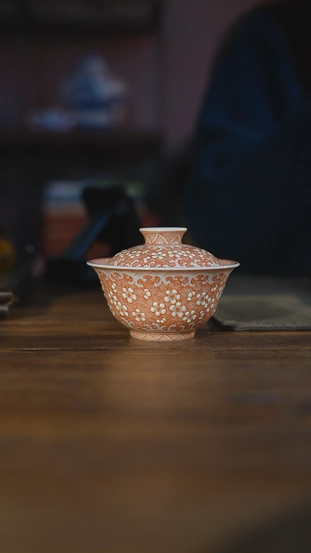 【闪购商品】杯一点堂 古彩盖碗