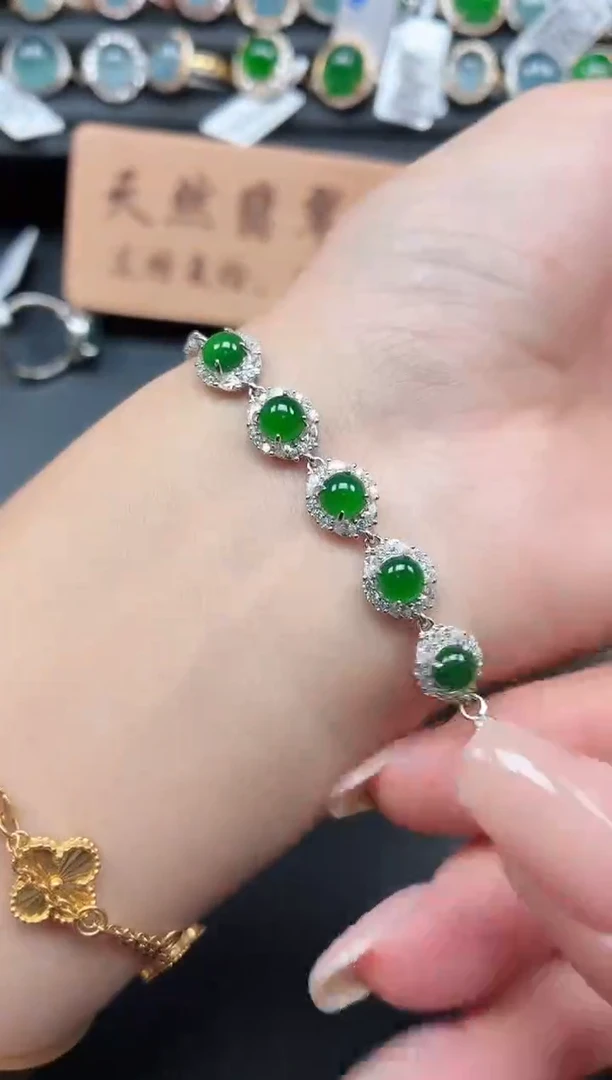 银S925镶嵌戒指翡翠11111