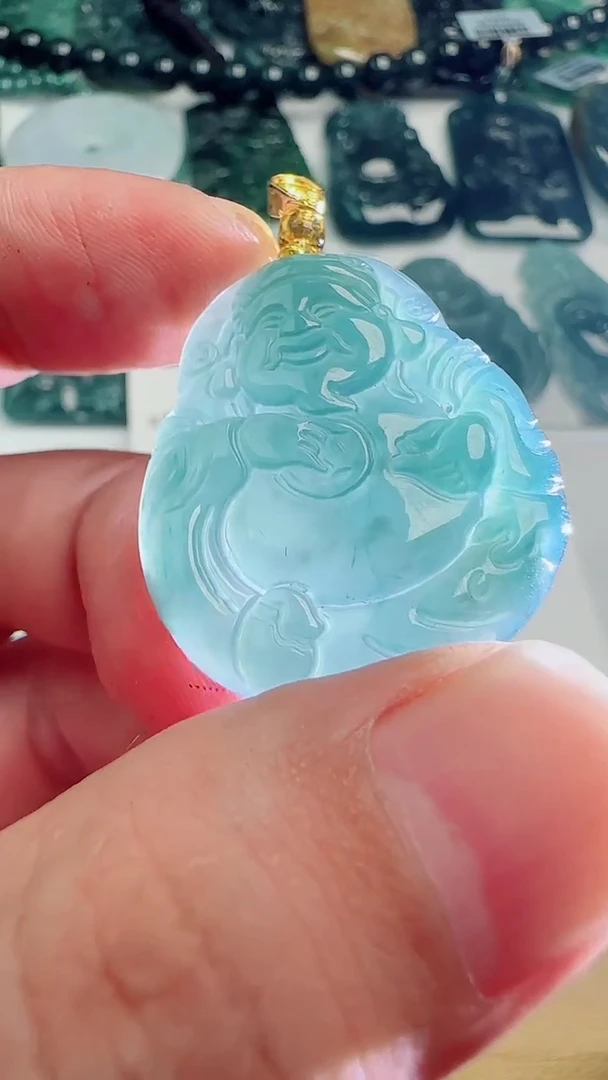 翡翠未镶嵌颈饰多样性随机发其一