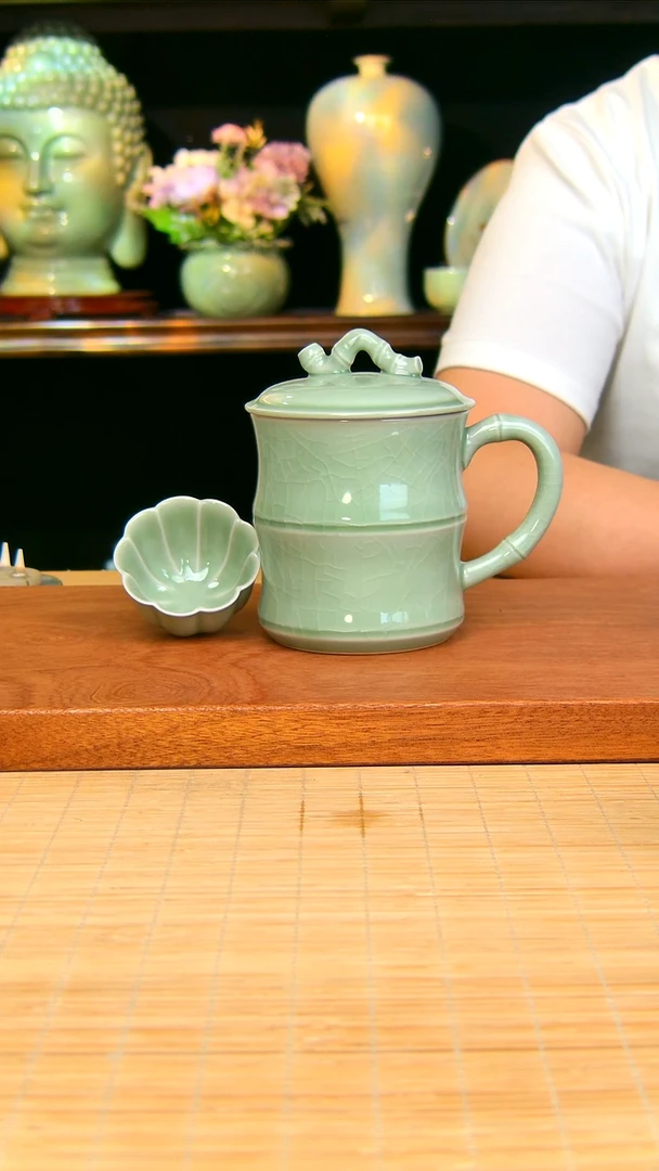马蹄盖碗办公杯原矿一级品