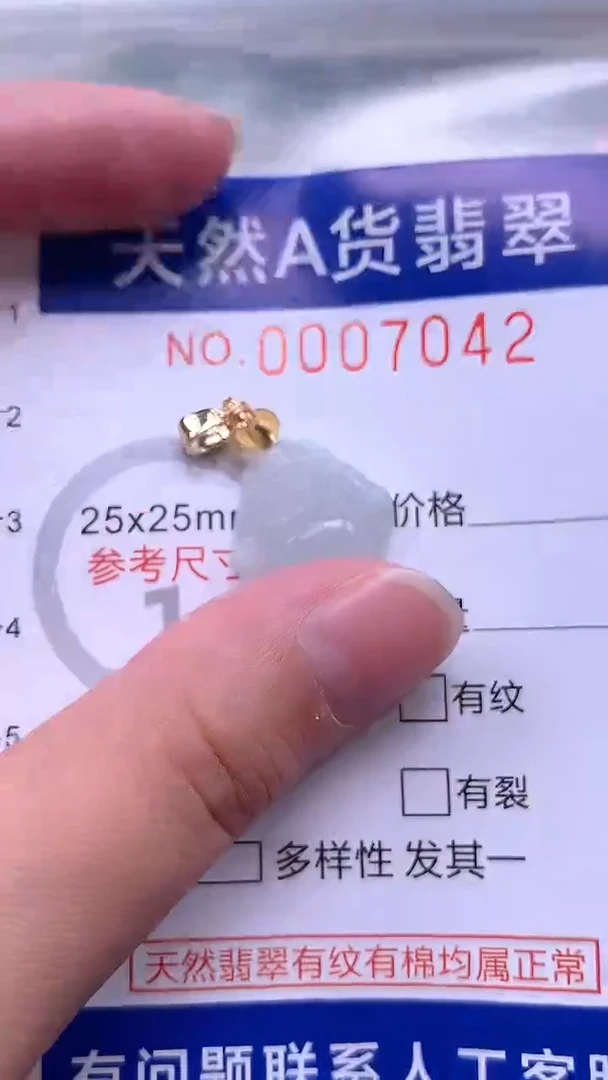 翡翠未镶嵌吊坠(不含链)1