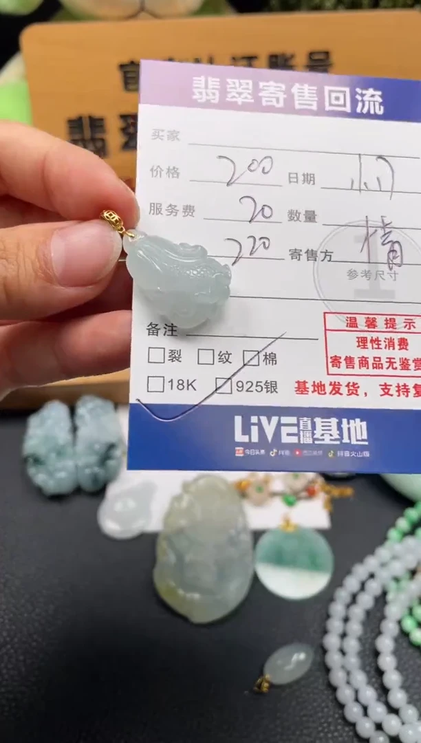 颈饰18K金镶嵌翡翠10150761