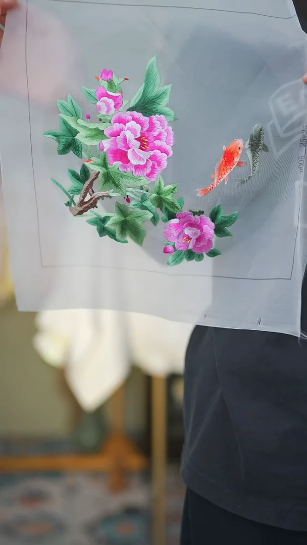 刺绣百搭款苏绣绣花片