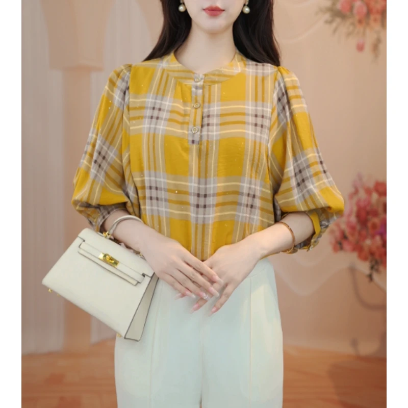 X2900【出口原单】优雅时尚气质显瘦衬衫-珈珈