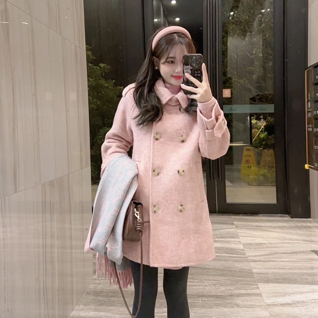 奈奈妮【克拉恋人】羊毛大衣中长款秋冬气质减龄时尚2207