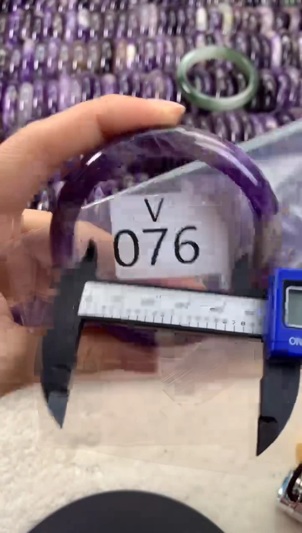 【闪购商品】水晶水晶手镯V未镶嵌076-60