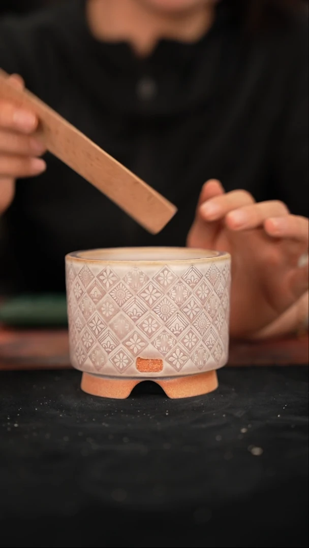 陶瓷6-6-111花盆口径7.5