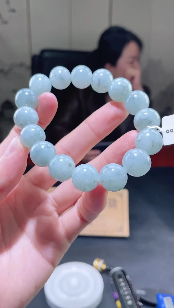未镶嵌定制翡翠珠串 拍一发一
