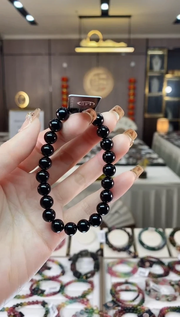 【闪购商品】碧玺单圈手串8mm+未镶嵌一物一证dan