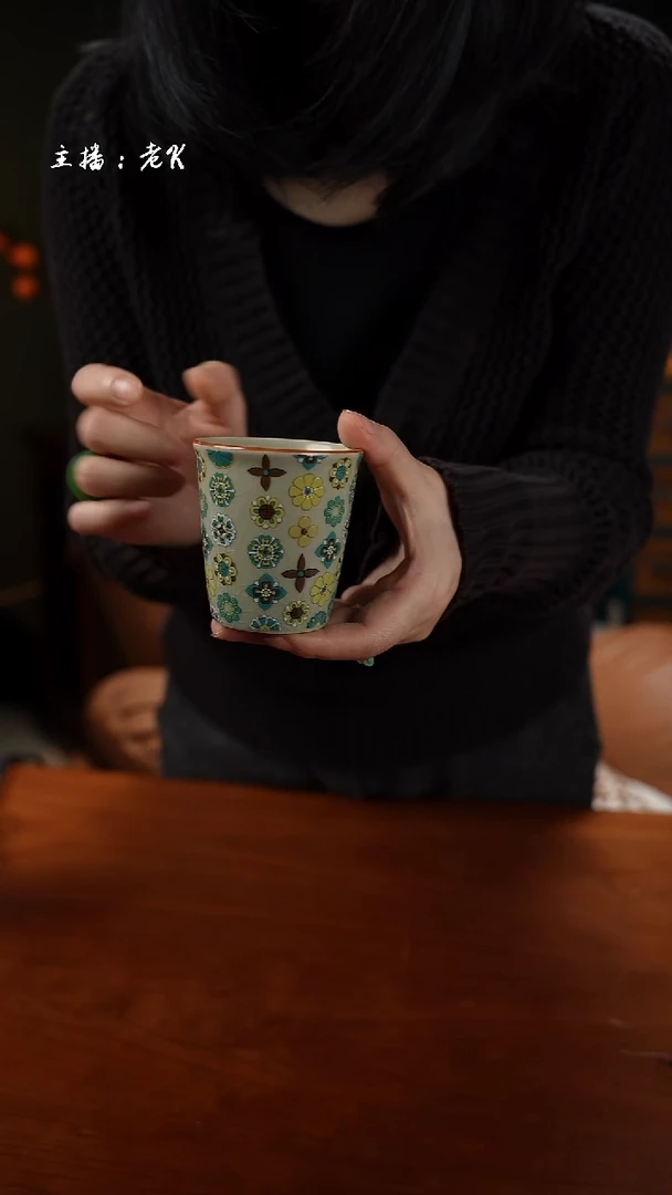 高端礼品汝窑主人杯宝相香风可乐杯