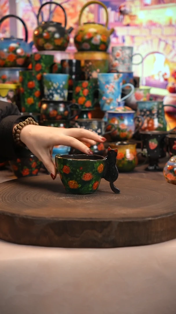 油画   釉下彩   杯子