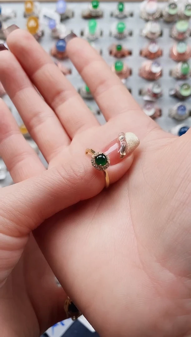 【闪购商品】翡翠戒指银S925镶嵌盘主女戒专场