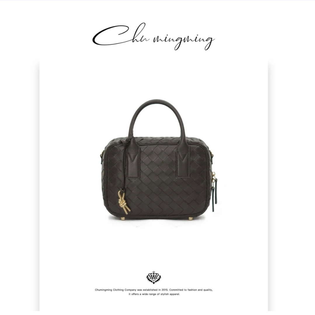 【CHU/2025SSNEW】编织盒子手提包SPAM1832