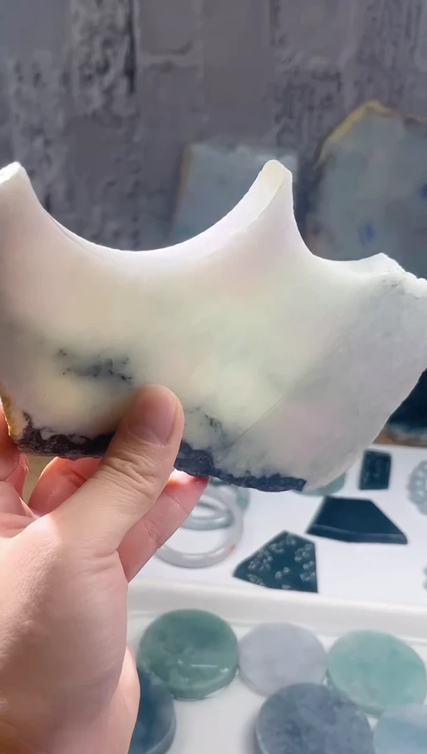 裸石翡翠天然翡翠A货玉 南 075