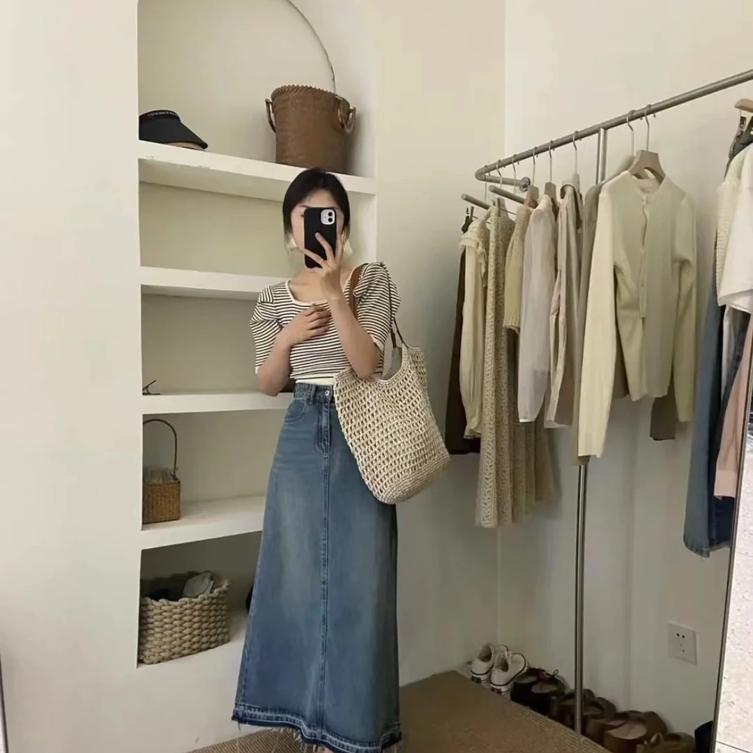 2025新款大容量单肩棉线编织包新款镂空网纹托特包海边度假沙滩包