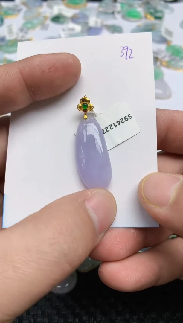 【闪购商品】翡翠颈饰18K金镶嵌 天然翡翠A货