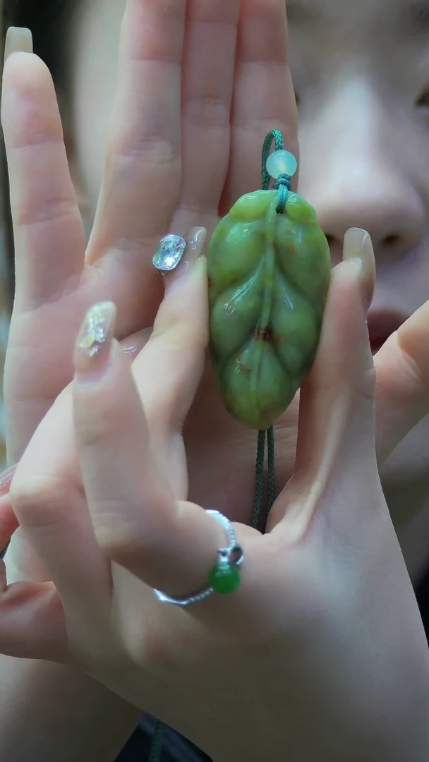 【闪购商品】蛇纹石玉大业有成未镶嵌挂件