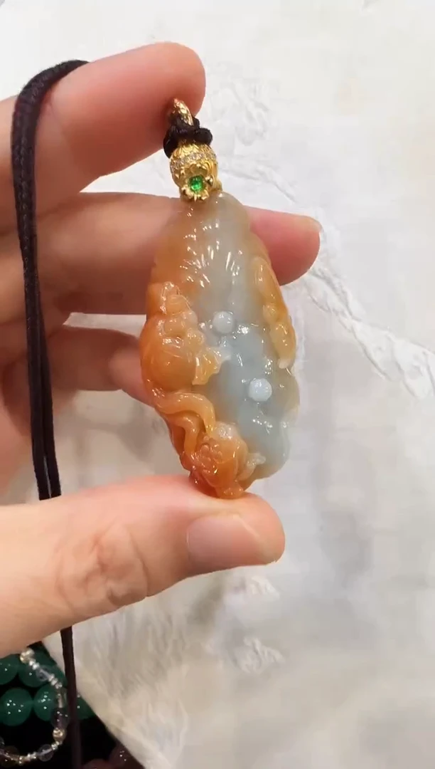 颈饰未镶嵌翡翠国风