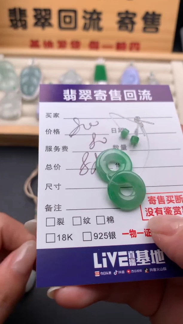 翡翠未镶嵌颈饰10133569