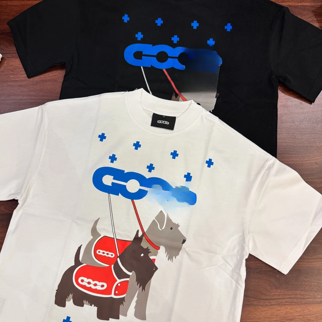 重磅纯棉【GD雪纳瑞】短袖T恤，男女同款。