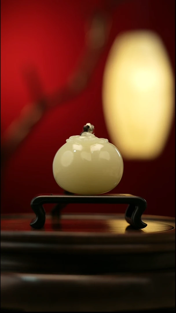 玉【柿柿如意】天然玉石摆件