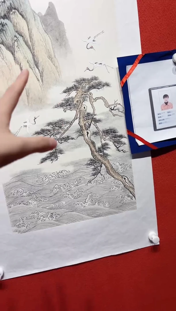 国画秦燕格国画手绘作品Y34