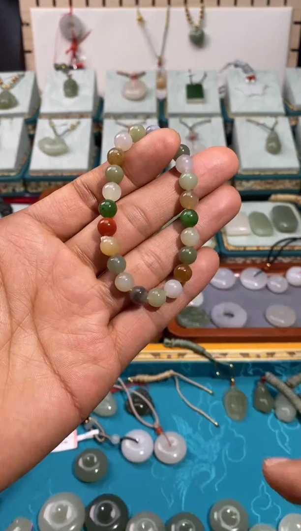 【闪购商品】和田玉手链未镶嵌8mm多宝